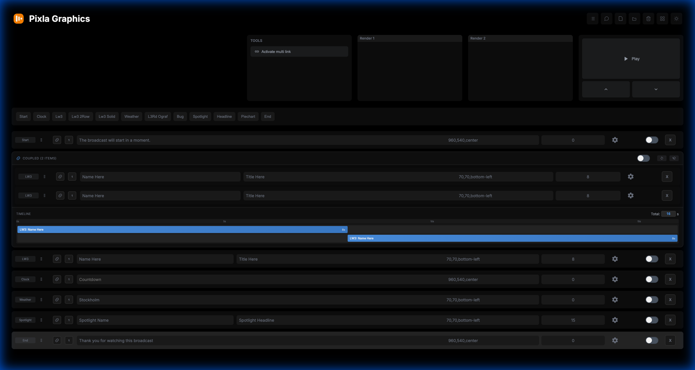 Timeline and Bucket View